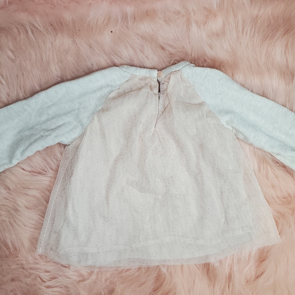 Baby Gap Shirt with Sheer Pink Glittery Overlay - Picture 3 of 8